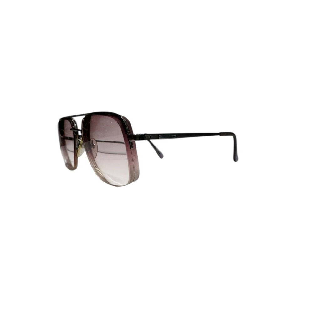 Vintage Elmore Sunglasses — Made in Japan— Square, Modified Aviator, Metal Frame